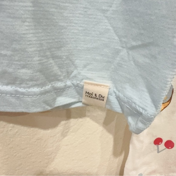 Moi & Du Rabbit & Donut Cotton Graphic Print Pajama PJ Big Kids NWT - Picture 4 of 9